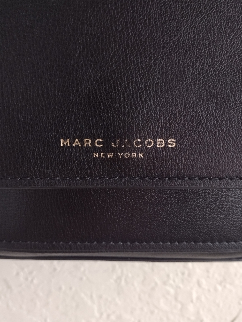 Marc Jacobs Mini Rider Black Leather Crossbody Bag With Gold Hardware - Picture 8 of 16